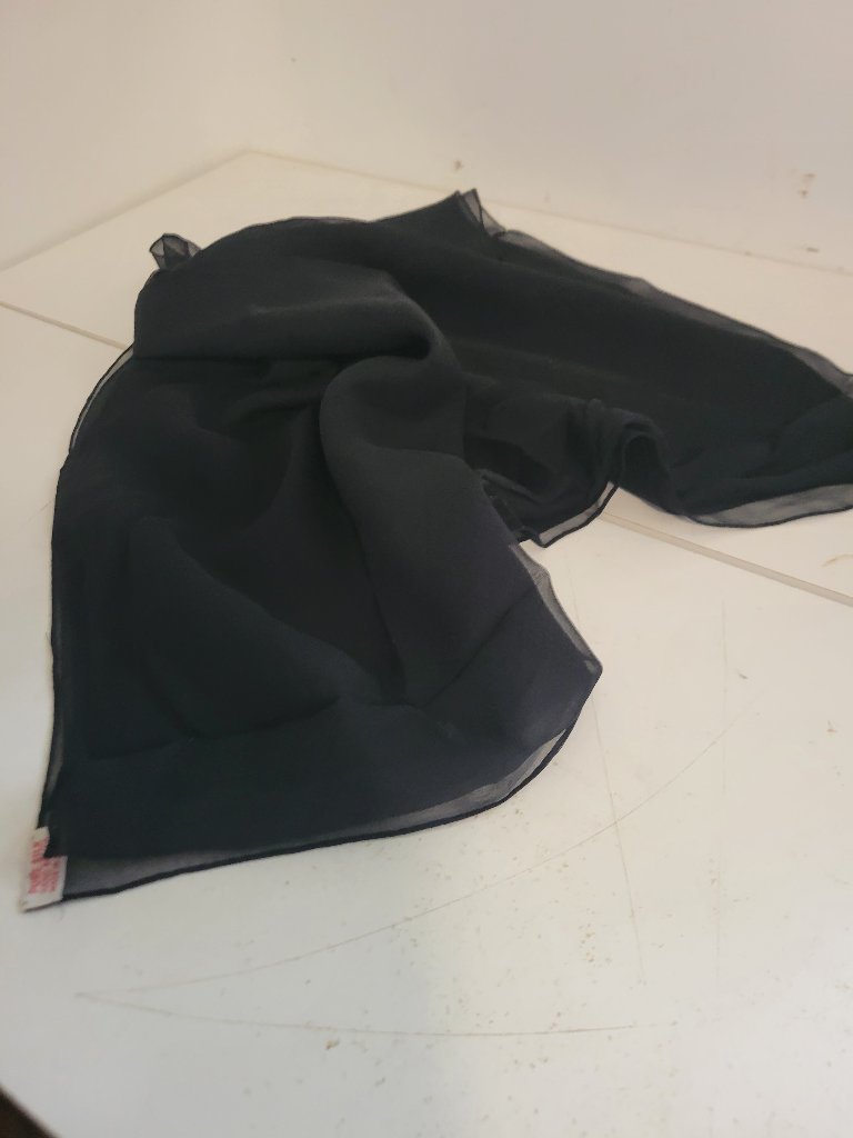 Vintage 100 Silk Chiffon Scarf Made In Japan